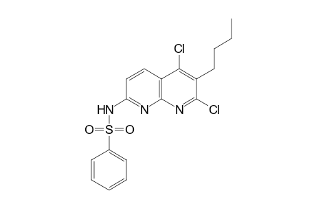 Benzenesulfonamide, N-(6-butyl-5,7-dichloro-1,8-naphthyridin-2-yl)-