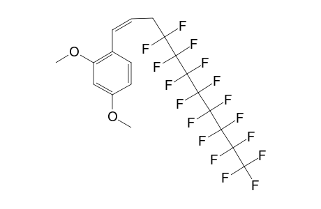 1-[(1-Z)-4,4,5,5,6,6,7,7,8,8,9,9,10,10,11,11,11-HEPTADECAFLUOROUNDEC-1-EN-1-YL]-2,4-DIMETHOXYBENZENE