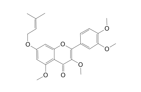 3,3',4',5-TETRAMETHOXY-7-(3-METHYLBUT-2-ENYLOXY)-FLAVONE