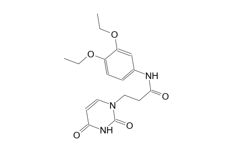 1-pyrimidinepropanamide, N-(3,4-diethoxyphenyl)-1,2,3,4-tetrahydro-2,4-dioxo-