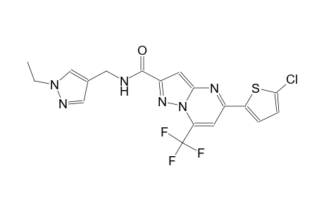 5-(5-chloro-2-thienyl)-N-[(1-ethyl-1H-pyrazol-4-yl)methyl]-7-(trifluoromethyl)pyrazolo[1,5-a]pyrimidine-2-carboxamide