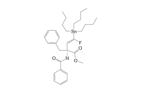 (+/-)-METHYL-N-BENZOYL-ALPHA-(E)-[2'-FLUORO-2'-(TRI-N-BUTYL)-STANNYL]-VINYLPHENYLALANINATE