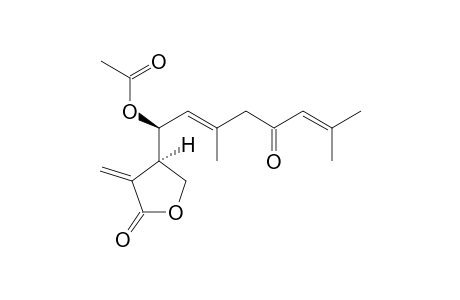 (+)-4-[(E)-1-ACETOXY-3,7-DIMETHYL-5-OXO-OCTA-2,6-DIENYL]-3-METHYLENEDIHYDROFURAN-2-ONE;4-ACETYLANTHECOTULIDE