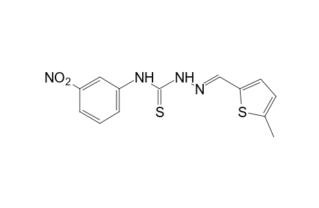 5-methyl-2-thiophenecarboxaldehyde, 4-(m-nitrophenyl)-3-thiosemicarbazone