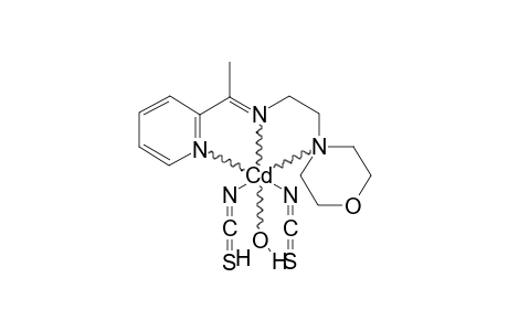 AQUA-[DITHIOCYANATO-2-MORPHOLINO-N-[1-(2-PYRIDYLETHYLIDENE)]-ETHANAMINE-N,N',N'']-CADMIUM-(II)