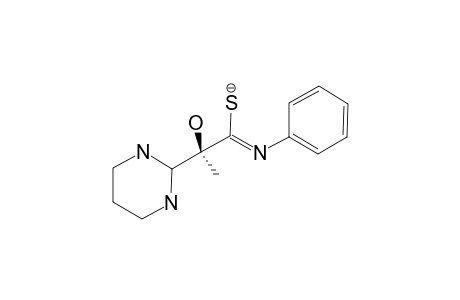 2-HYDROXY-2-(1',3',4',5',6'-PENTAHYDROXYPYRIMIDIN-2'-YLIUM-2'-YL)-1-PHENYLIMINOPROPANE-1-THIOLATE