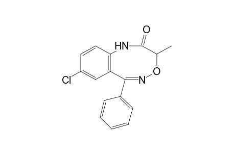 8-chloro-3-methyl-6-phenyl-1H-4,1,5-benzoxadiazocin-2(3H)-one