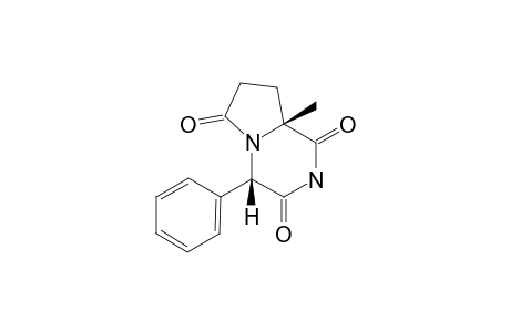 (4S,8AR)-4-PHENYL-8A-METHYLPERHYDROPYRROLO-[1,2-A]-PYRAZINE-1,3,6-TRIONE