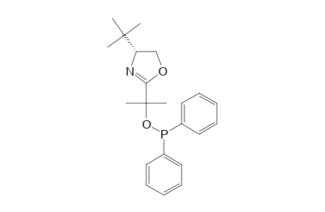 (-)-(S)-4-TERT.-BUTYL-2-(1-DIPHENYLPHOSPHINITE-1-METHYLETHYL)-4,5-DIHYDRO-OXAZOLE