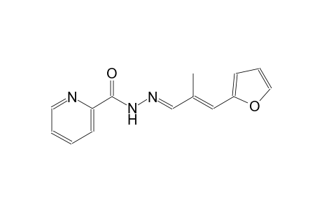 N'-[(E,2E)-3-(2-furyl)-2-methyl-2-propenylidene]-2-pyridinecarbohydrazide