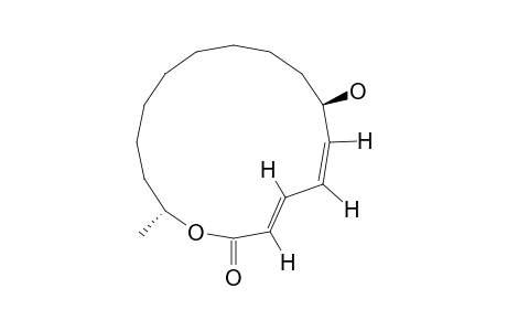 (2E,4Z,6R,15R)-6-HYDROXYHEXADECA-2,4-DIEN-15-OLIDE