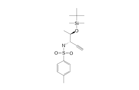 (3S,4R)-4-TERT.-BUTYLDIMETHYLSILYLOXY-3-[N-(4-METHYLPHENYLSULFONYL)-AMINO]-1-PENTYNE