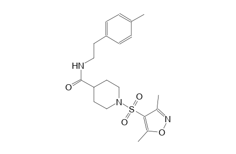 1-[(3,5-dimethyl-4-isoxazolyl)sulfonyl]-N-[2-(4-methylphenyl)ethyl]-4-piperidinecarboxamide