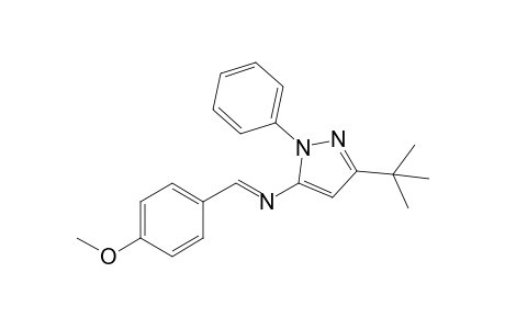 (E)-3-tert-Butyl-N-(4-methoxybenzylidene)-1-phenyl-1H-pyrazol-5-amine