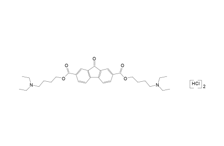 9-oxofluorene-2,7-dicarboxylic acid, bis[4-(diethylamino)butyl]ester, dihydrochloride