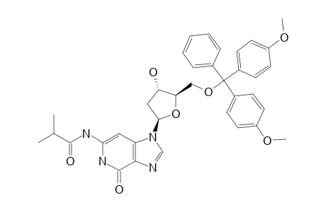 1-[2'-DEOXY-5'-O-(4,4'-DIMETHOXYTRITYL)-BETA-D-ERYTHRO-PENTOFURANOSYL]-6-[(2-METHYLPROPIONYL)-AMINO]-1H-IMIDAZO-[4,5-C]-PYRIDIN-4(5H)-ONE