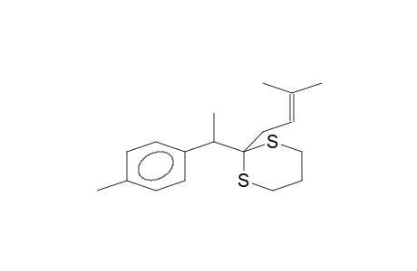 1,3-DITHIANE, 2-(3-METHYL-2-BUTENYL)-2-[1-(4-METHYLPHENYL)ETHYL]-