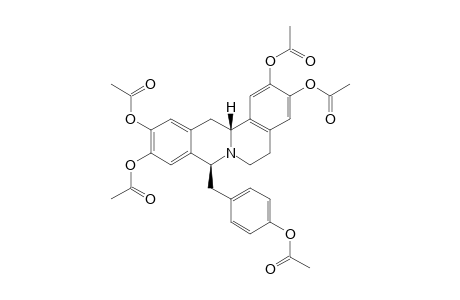 (+/-)-8-(PARA-HYDROXYBENZYL)-2,3,10,11-TETRAHYDROXYPROTOBERBERINE-PENTAACETATE