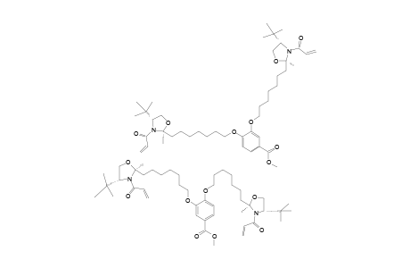 METHYL-3,4-BIS-(7-((2S-METHYL-3-ACRYLOYL-4S-TERT.-BUTYL-2-OXAZOLIDINYL)-HEPTYL)-OXY)-BENZOATE;MAJOR-ROTATIONAL-ISOMER