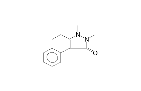 1,2-DIMETHYL-3-ETHYL-4-PHENYLPYRAZOL-5-ONE