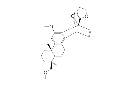 12;2-([6AR-(1-ALPHA,4-ALPHA,6A-BETA,7-ALPHA,10A-ALPHA]-1,4-EPOXY-12-METHOXY-7-MOXYMETHYL-7,10A-DIMETHYL-1,4,5,6,6A,7,8,9,10,10A-DECAHYDROCHRYSENE)-1,3-DIO