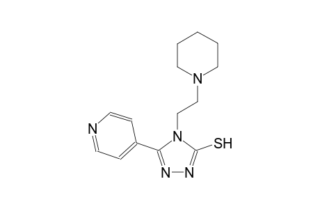 4H-1,2,4-triazole-3-thiol, 4-[2-(1-piperidinyl)ethyl]-5-(4-pyridinyl)-