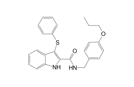 1H-Indole-2-carboxamide, 3-(phenylthio)-N-[(4-propoxyphenyl)methyl]-