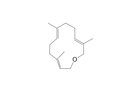 (3E,7E,11E)-3,7,11-trimethyl-1-oxacyclotrideca-3,7,11-triene