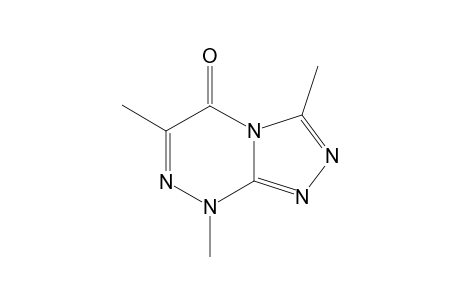 3,6,8-TRIMETHYL-s-TRIAZOLO[3,4-c]-as-TRIAZIN-5(8H)-ONE