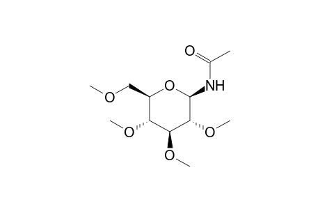 1-Acetamido-1-desoxy-2,3,4,6-tetra-O-methyl-.beta.-D-glucopyranose