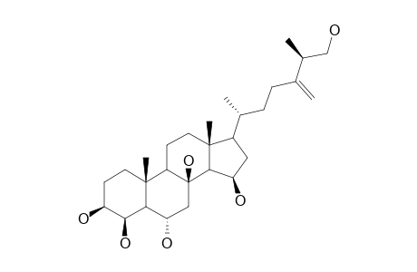 CERTONARDOSTEROL-A;(25S)-24-METHYL-5-ALPHA-CHOLEST-24(24(1))-ENE-3-BETA,4-BETA,6-ALPHA,8,15-BETA,26-HEXOL