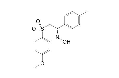 2-[(4-Methoxyphenyl)sulfonyl]-1-(p-tolyl)ethan-1-one oxime