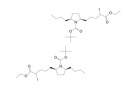 CIS-5-{1'-[(TERT.-BUTOXY)-CARBONYL]-5'-BUTYLPYRROLIDIN-2'-YL}-IODOPENTANSAEURE-ETHYLESTER