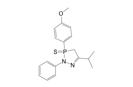 2H-1,2,3-Diazaphosphole, 3,4-dihydro-3-(4-methoxyphenyl)-5-(1-methylethyl)-2-phenyl-, 3-sulfide