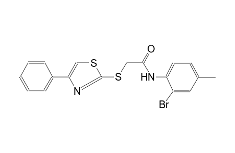 acetamide, N-(2-bromo-4-methylphenyl)-2-[(4-phenyl-2-thiazolyl)thio]-