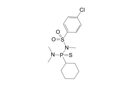 4-chloro-N-[cyclohexyl(dimethylamino)phosphinothioyl]-N-methyl-benzenesulfonamide