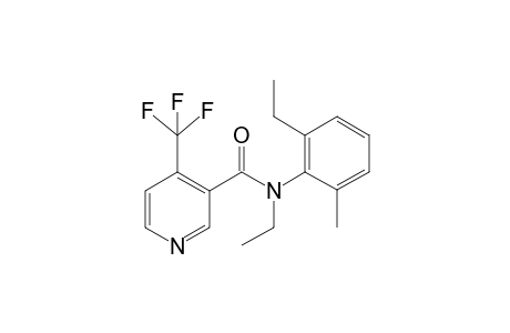 Pyridine-3-carboxamide, 4-trifluoromethyl-N-ethyl-N-(2-ethyl-6-methylphenyl)-