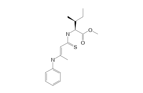 METHYL-(S,S)-(+)-3-METHYL-2-(3-(PHENYLAMINO)-BUT-2-ENETHIOYLAMINO)-PENTANOATE