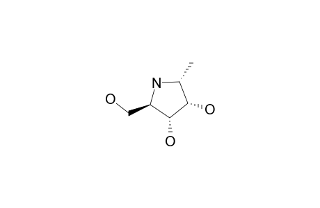 1-ALPHA-METHYL-1,4-DIDEOXY-1,4-IMINO-D-RIBITOL;(1R,2S,3R,4R)-1-METHYL-2,3-DIOL-4-HYDROXYMETHYL-PYRROLIDINE