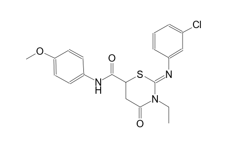 2H-1,3-thiazine-6-carboxamide, 2-[(3-chlorophenyl)imino]-3-ethyltetrahydro-N-(4-methoxyphenyl)-4-oxo-, (2Z)-