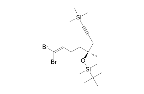 (5S)-1,1-DIBROMO-5-(TERT.-BUTYL-DIMETHYL-SILANYLOXY)-5-METHYL-8-TRIMETHYLSILANYL-OCT-1-EN-7-YNE