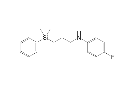 N-(2-Methyl-3-(dimethyl(phenyl)silyl)propyl)-4-fluoroaniline