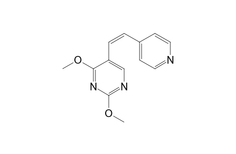 2,4-DIMETHOXY-5-[(Z)-2-(4-PYRIDINYL)-ETHENYL]-PYRIMIDINE