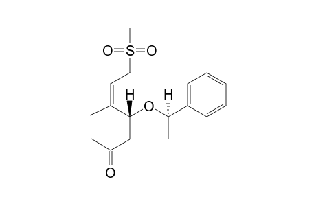 (4R,5Z)-5-METHYL-7-(METHYLSULFONYL)-4-[(R)-1-PHENYLETHOXY]-HEPT-5-EN-2-ONE