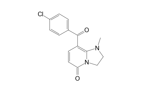 8-(PARA-CHLOROBENZOYL)-1-METHYL-2,3-DIHYDRO-1H-IMIDAZO-[1,2-A]-PYRIDIN-5(8H)-ONE