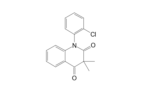 N-(2'-CHLOROPHENYL)-1,2,3,4-TETRAHYDRO-3,3-DIMETHYL-2,4-QUINOLINEDIONE