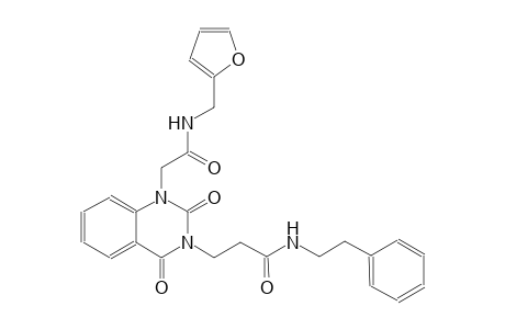 3-(1-{2-[(2-furylmethyl)amino]-2-oxoethyl}-2,4-dioxo-1,4-dihydro-3(2H)-quinazolinyl)-N-(2-phenylethyl)propanamide