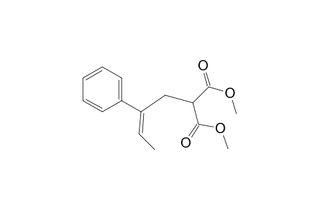 Propanedioic acid, (2-phenyl-2-butenyl)-, dimethyl ester, (E)-