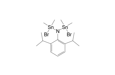 BIS-(BROMODIMETHYLSTANNYL)-(2,6-DIISOPROPYLPHENYL)-AMINE