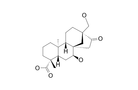 ENT-7-ALPHA,17-DIHYDROXY-16-KETOBEYERAN-19-OIC_ACID